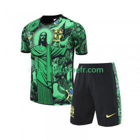 Maillot de Foot Brésil JESUS Domicile 2024-25 Vert - Enfant